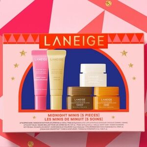 LANEIGE Midnight Minis Lip Care Gift Set - Lip Sleeping Masks & Lip Glowy Balms
